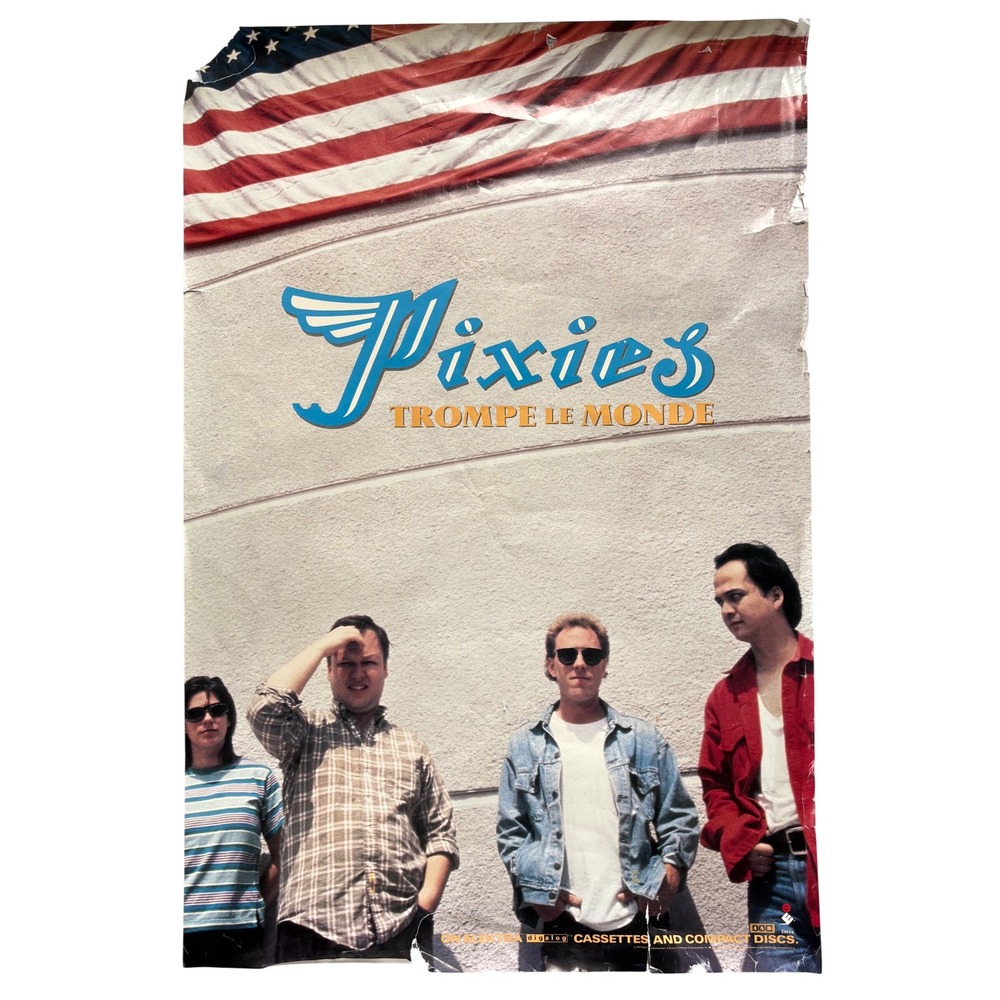Vintage 1991 Pixies Trompe Le Monde Promo Poster 4AD Elektra Alt Rock 90s